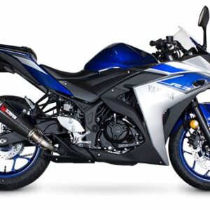 Scorpion Serket Taper Slip-On Exhaust System '14-'16 Yamaha YZF R3/R25