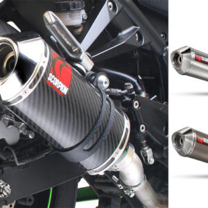 Scorpion Factory Oval Slip-on Exhaust System '08-'12 Kawasaki Ninja 250R