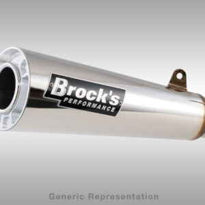 Brocks Performance 12" ShortMeg Ultra-Light Stainless Steel Full Exhaust System 2014-2015 Honda GROM MSX125