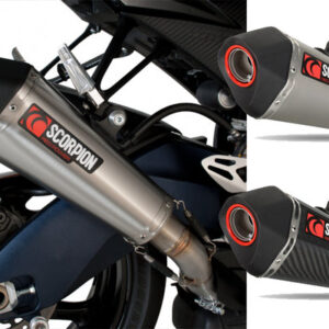 Scorpion Serket Taper Slip-on Twin Exhaust System 09-11 Suzuki GSXR 1000