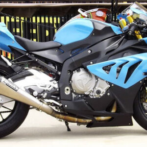 Brocks Performance 17" CT Megaphone Full Titanium Exhaust System 2010-2014 BMW S1000RR/HP4