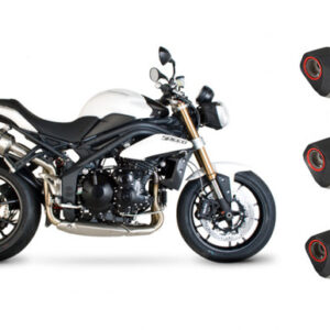 Scorpion Serket Parallel Slip-on Exhaust System '11-'15 Triumph Speed Triple/R